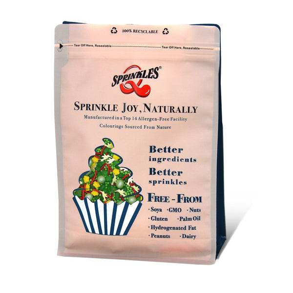 Green With Hummingbird - Nuts Free Soya Free Sprinkles Mix Cake Decor