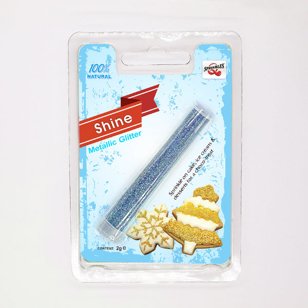 Blue Shine - Dairy Free Soya Free Clean Label Edible Decorations
