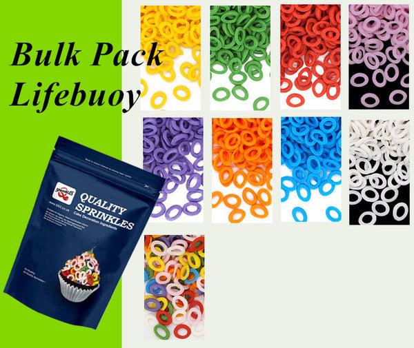 Bulk Pack Confetti Lifebuoy - Dairy Free Soya Free Sprinkles For Cake