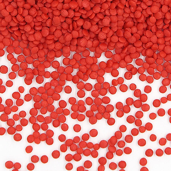 Red Confetti Dots - Gluten Free Clean Lable Freeze Stable Sprinkles