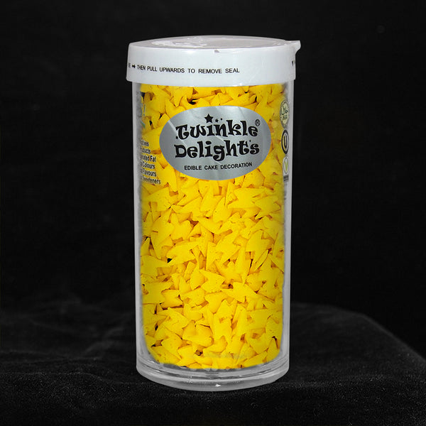 Yellow Confetti Lightning - No Nut Kosher Certified Sprinkles For Cake