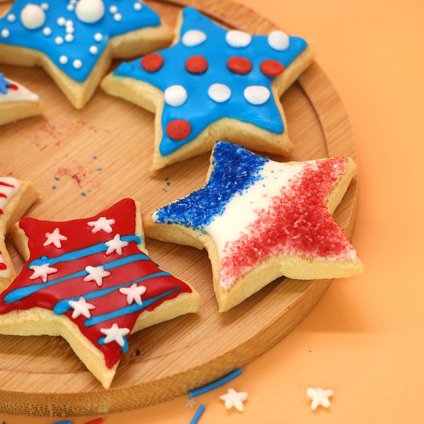 White Confetti Star - Nut Free Clean Label Sprinkles Cake Decoration