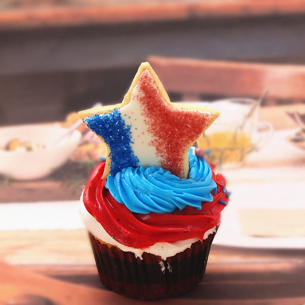 Red Glitter Sparkles - No Soya Natural Ingredients Edible Decoration