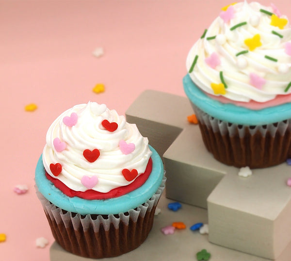 Red Pink Confetti Heart - Soy Free Natural Ingredient Kosher Sprinkles