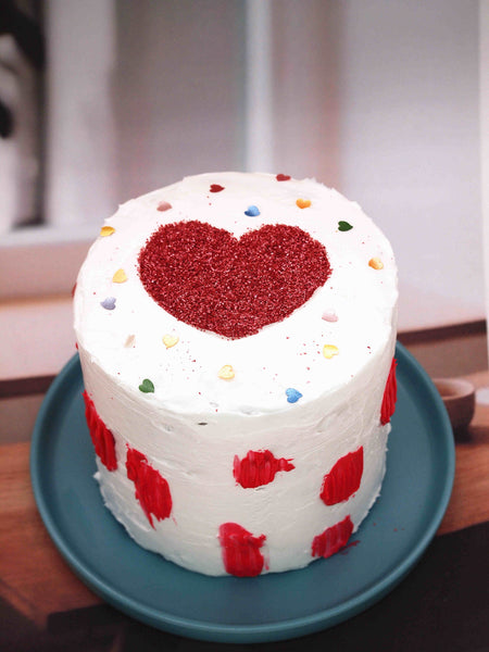 Rainbow Glitter Hearts - Gluten Free Clean Label Edible Decoration