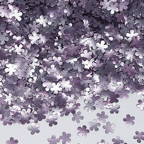 Purple Glitter Flowers - Non GMO Sugar Free Halal Edible Decoration