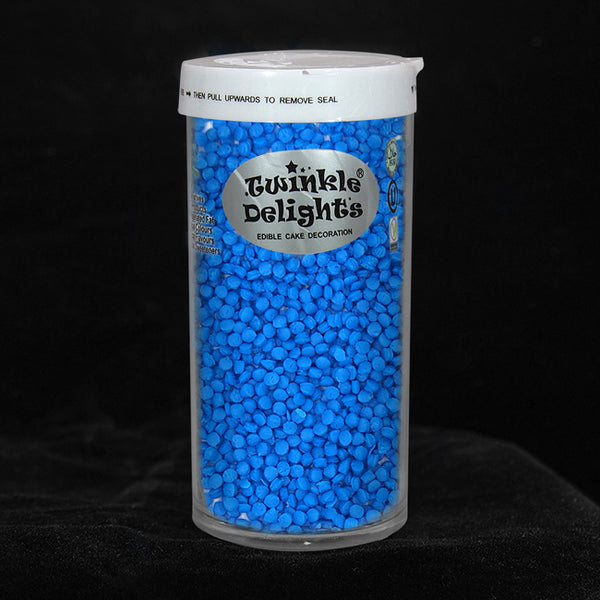 Blue Confetti Dots - Dairy Free Gluten Free Vegan Sprinkles For Cake