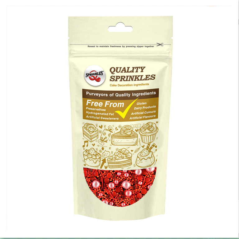 I am Yours - Dairy Free Halal Valentine Sprinkles Medley Cake Decor