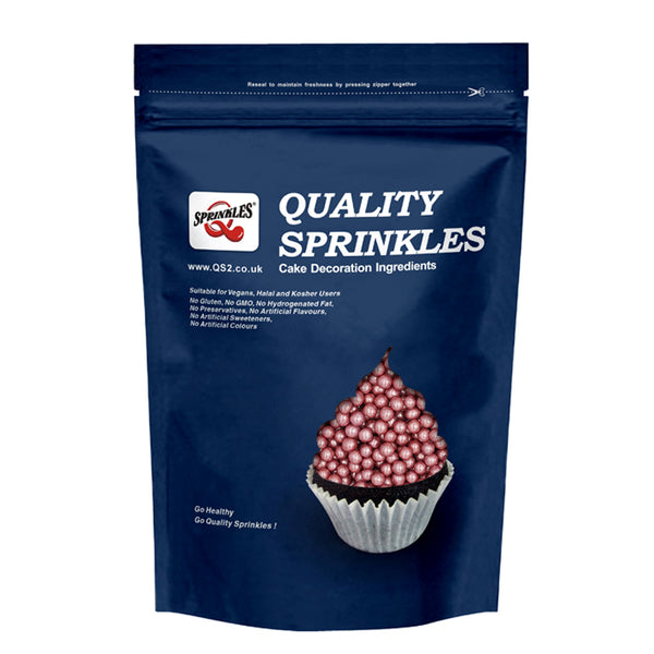 Bulk Pack 6mm Shimmer Pearls - No Nuts Vegan Sprinkles Cake Decoration