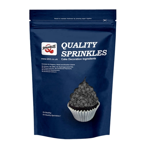 Black Confetti Star - Gluten Free Halal Certified Sprinkles For Cake