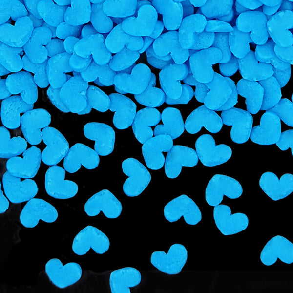 Blue Confetti Heart - Dairy Free Nuts Free Halal Certified Sprinkles