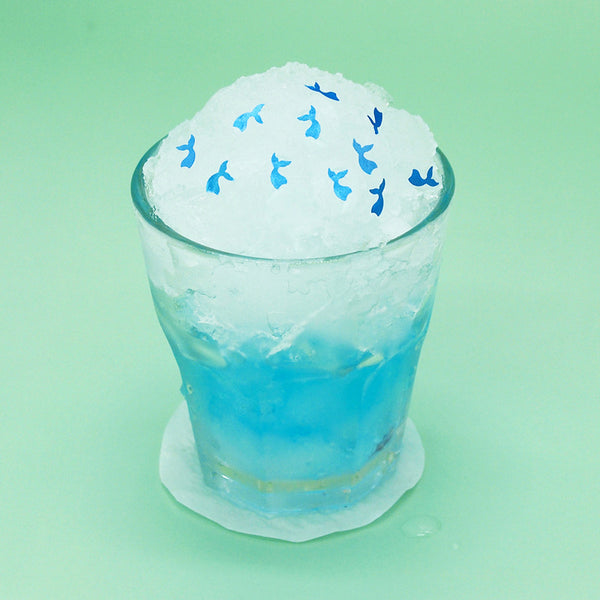 Blue Glitter Mermaid Tails - No Soya Halal Certified Edible Decoration