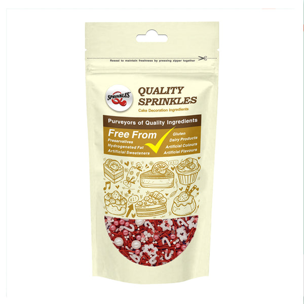 Candy Cane - Dairy Free Halal Certified Vegan Christmas Sprinkles Mix