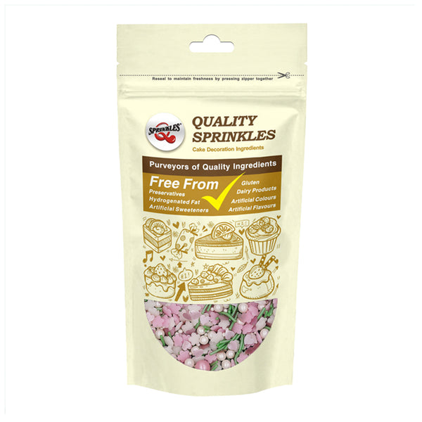 Cherry Blossom - Kosher Certified Natural Ingredients Sprinkles Medley