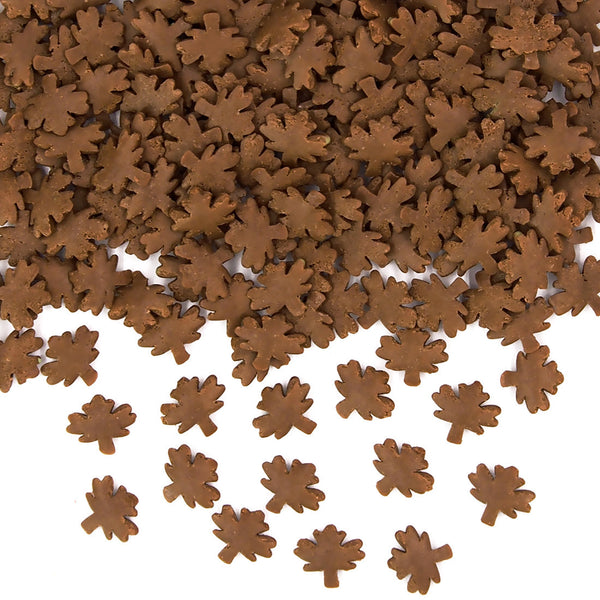 Bulk Pack Confetti Maple Leaves- Nuts Free Halal Sprinkles Cake Decor