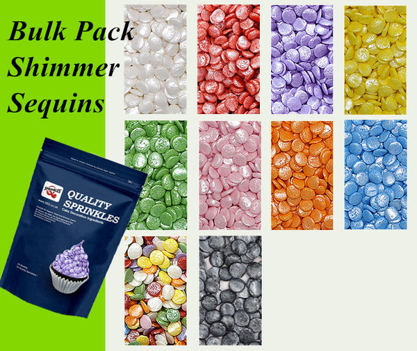 Bulk Pack Shimmer Confetti Sequins - Soya Free Clean Label Sprinkles