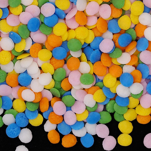 Pastel Rainbow Confetti Sequins - Dairy Free Nuts Free Vegan Sprinkles