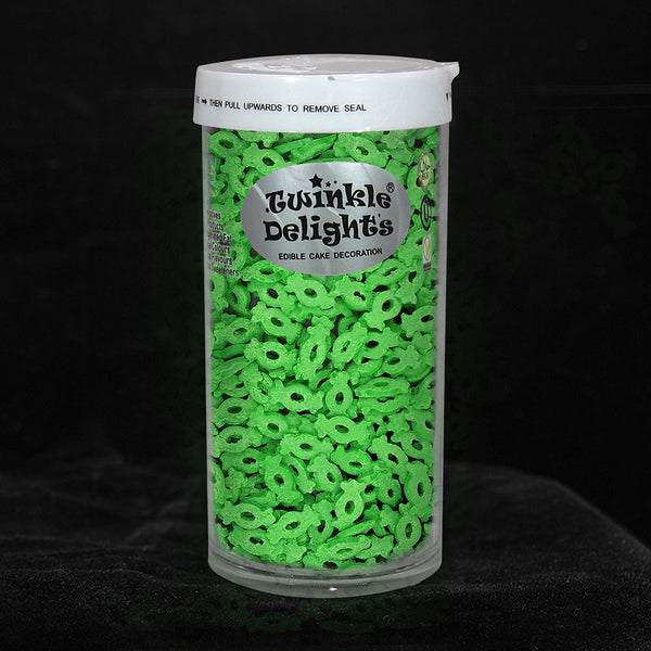 Green Confetti Candy - Soya Free Nuts Free Kosher Certified Sprinkles