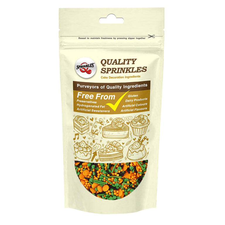 Halloween Quin - Gluten Free Halal Sprinkles Medley Cake Decoration