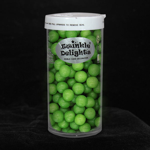 Matt Green 8mm Pearls - Soy Free Nut Free Natural Ingredient Sprinkles