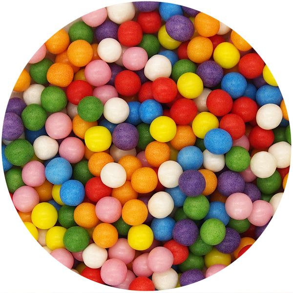 Matt Rainbow 6mm Pearls - No Nut No Gluten Kosher Certified Sprinkles