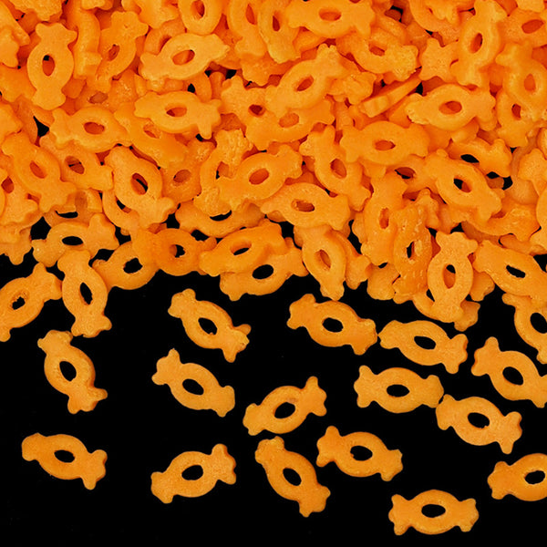 Orange Confetti Candy - Dairy Free Kosher Certified Sprinkles For Cake