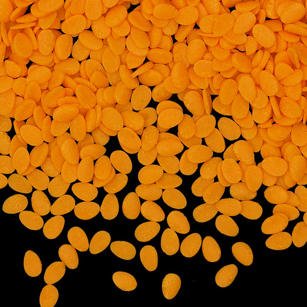 Orange Confetti Egg - No Gluten Natural Ingredients Halal Sprinkles
