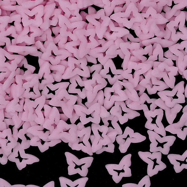 Pink Confetti Butterfly - Nuts Free Natural Ingredients Sprinkles