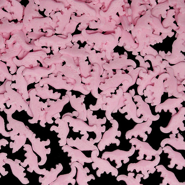 Pink Confetti Dinosaur - No Gluten No Nuts Halal Sprinkles Cake Decor