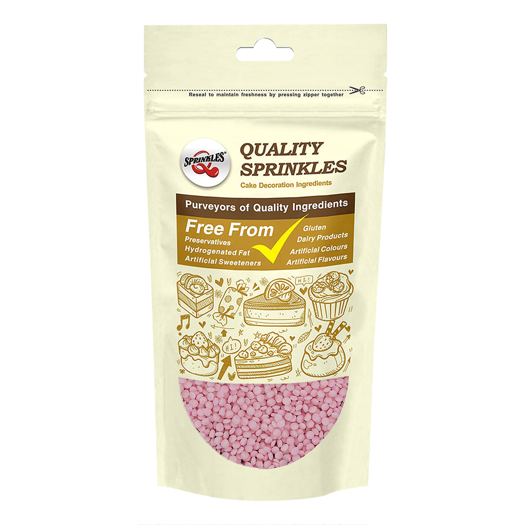 Pink Confetti Dots - Dairy Free Clean Label Sprinkles Cake Decoration