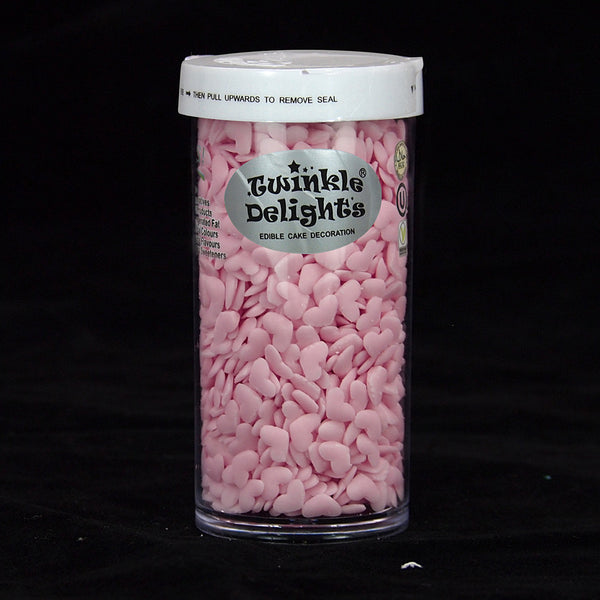 Pink Glitter Hearts - Dairy Free Natural Ingredient Edible Decoration –  Quality Sprinkles (UK) Ltd