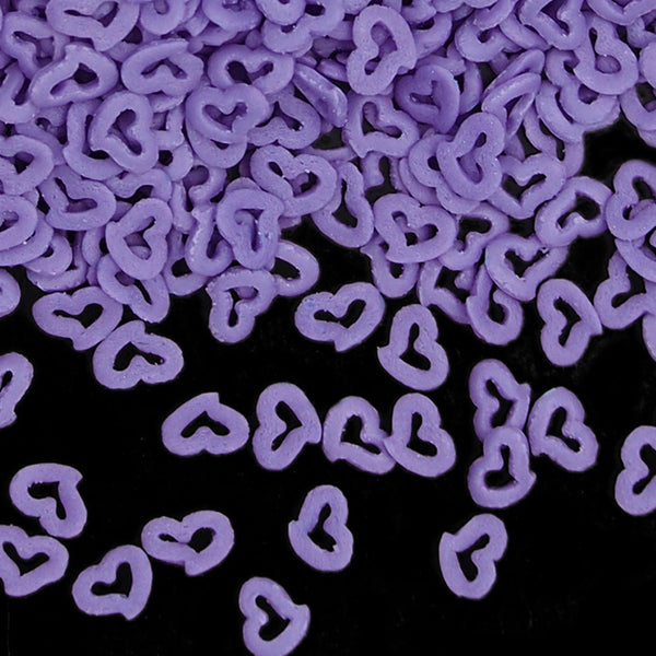 Purple Confetti Angel Heart - Kosher Certified Sprinkles Cake Decor