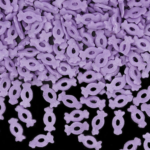 Purple Confetti Candy - Nuts Free Kosher Certified Sprinkles For Cake