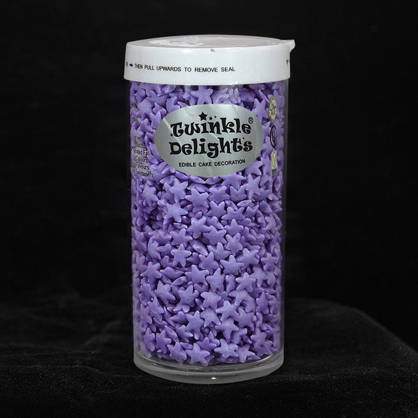 Purple Confetti Star - Soya Free Nuts Free Sprinkles Cake Decoration
