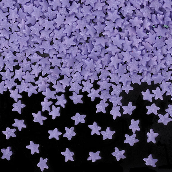 Purple Confetti Star - Soya Free Nuts Free Sprinkles Cake Decoration