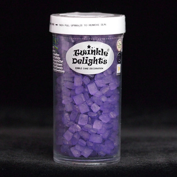 Purple Sugar Rocs - Gluten Free Nuts Free Kosher Certified Sprinkles