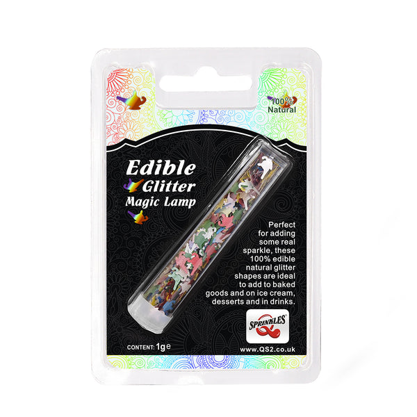 Rainbow Glitter Magic Lamps - No Soy Non Gmos Edible Cake Decoration