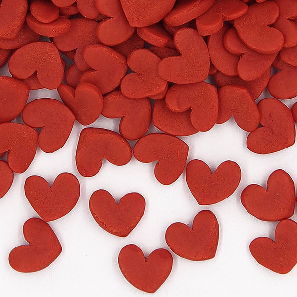 Red Confetti Super Heart - Nut Free No Dairy Sprinkles Cake Decoration
