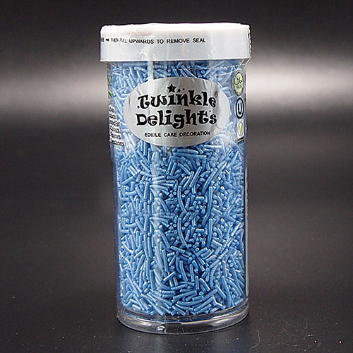 Shimmer Blue Jimmies -Dairy Freee No Nuts Natural Ingredient Sprinkles