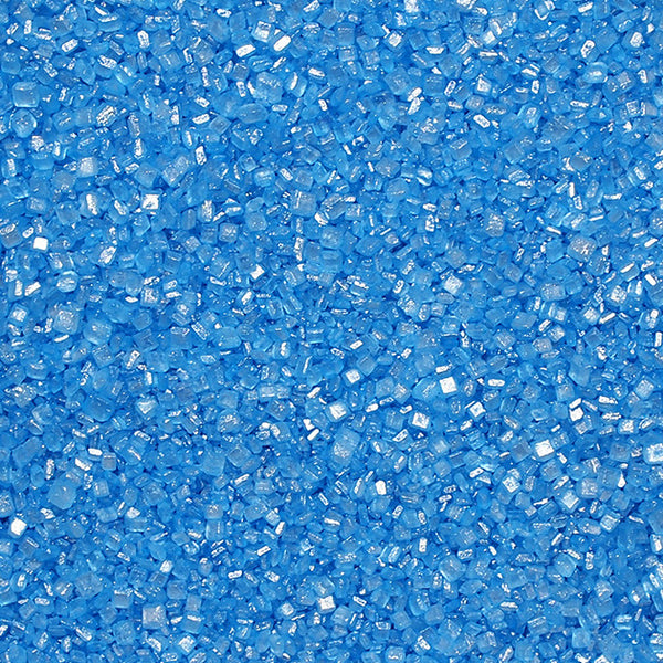 Shimmer Blue Sugar Crystals - Soy Free Halal Sprinkles Cake Decoration