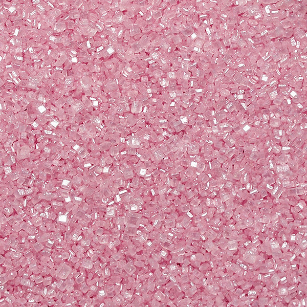Shimmer Pink Sugar Crystals - No Nut No Soy Kosher Certified Sprinkles