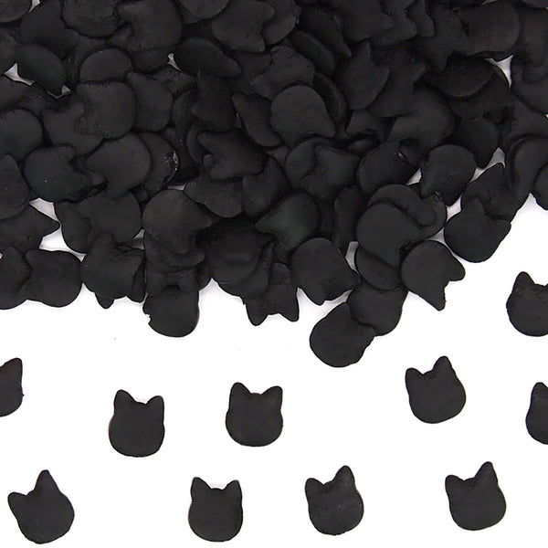 Black Confetti Cat- No Dairy Halal Certified Sprinkles Cake Decoration