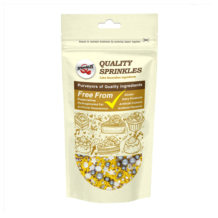 Sun Shower - Non Gluten Halal Certified Sprinkles Mix Cake Decoration