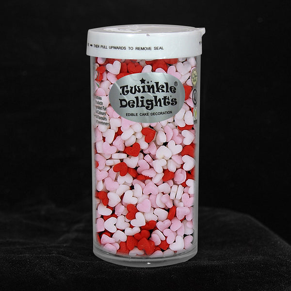 Valentine Confetti Mini Heart - Clean Label Sprinkles Cake Decoration