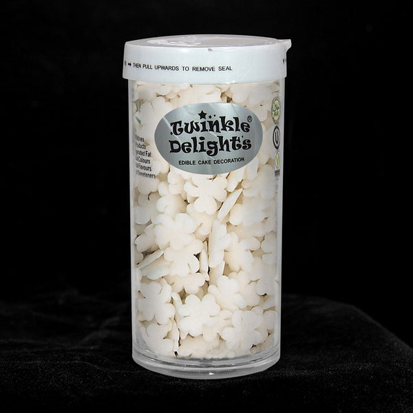 White Confetti Clover - Gluten Free Vegan Sprinkles Cake Decorations