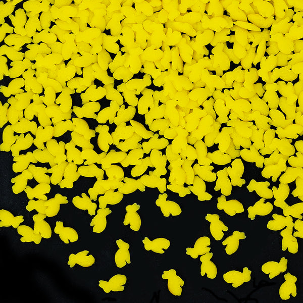 Yellow Confetti Rabbit - Dairy Free Soy Free Sprinkles Cake Decoration