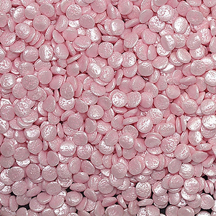 Shimmer Pink Confetti Sequins - Dairy Free Kosher Sprinkles For Cake
