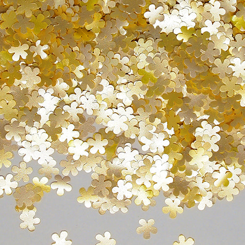 Yellow Glitter Flowers - Soya Free Clean Label Vegan Edible Decoration