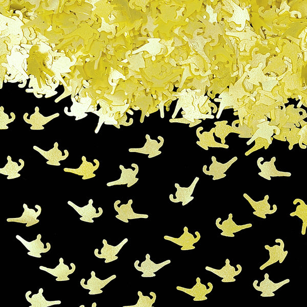 Yellow Glitter Magic Lamps - Kosher Certified Edible Cake Decoration