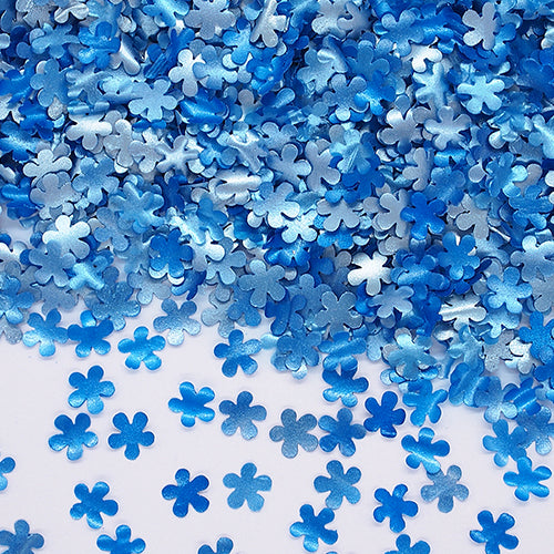 Blue Glitter Flowers - Dairy Free Non GMOs Vegan Edible Decoration